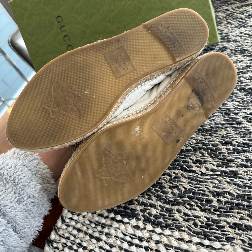 Gucci double G logo Women's White Espadrilles - Picture 3 of 7